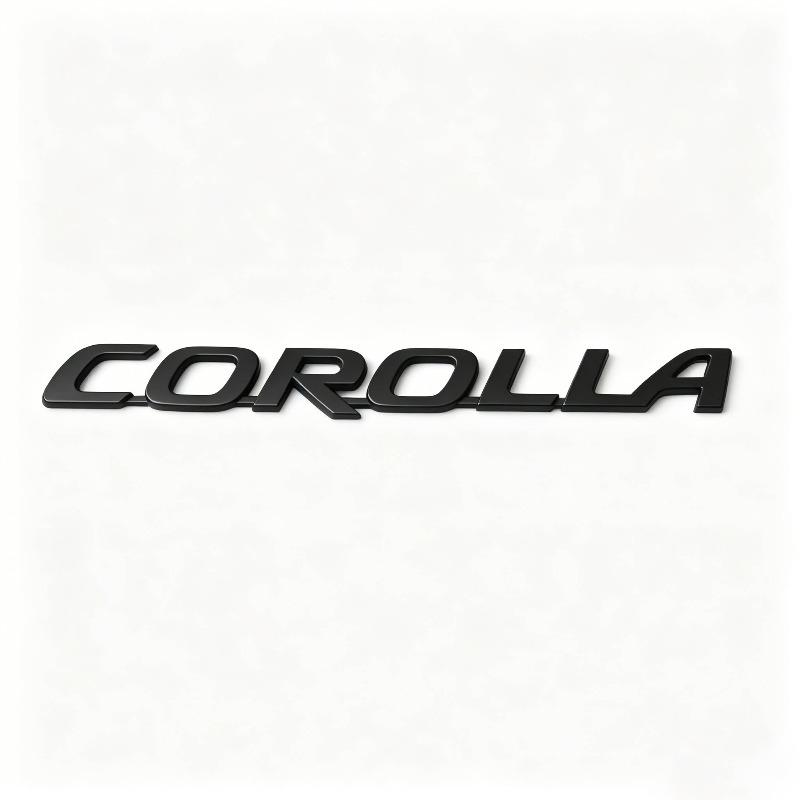 Подходит для логотипа автомобиля COROLLA задний логотип персонализированная модификация металлическая английская буквенная наклейка на автомобиль черная