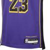 Jordan Los Angeles Lakers Sleeveless Round Neck Letter Kids Basketball Jersey Kids Tops Purple FZ8617-525