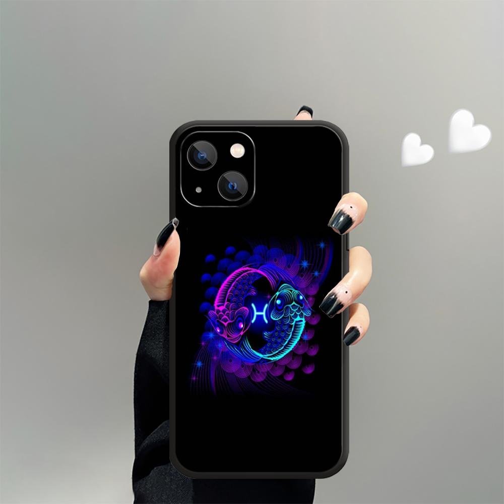 Constellations Zodiac Phone Case For iPhone Samsung Galaxy Redmi Xiaomi Note S A 16 15 14 13 12 11 20 21 22 23 53 54 Pro Plus Ultra Silicone Cover