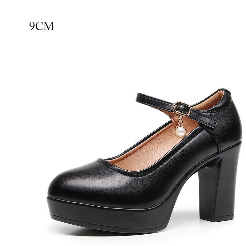 Женские туфли на высоком каблуке с каблуком и платформой Туфли Мэри Джейн Женские туфли-лодочки Офисная рабочая обувь Женские свадебные туфли 32-43
