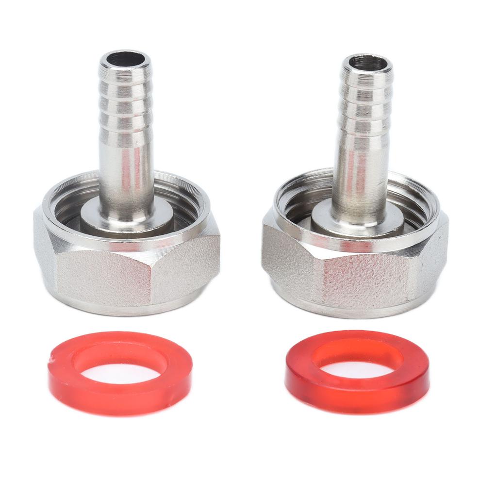 2PCS American Type Keg Coupler Stainless Steel Beer Barrel Connector for 5 16in ID Beer Hose