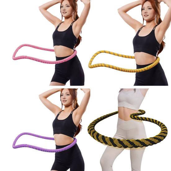 Soft Spring Fitness Hoop for Adults Waist-friendly Design Portable Slimming Exercise Equipment Silent Full-Body Training At Home