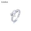 Классическое кольцо Lindon из медного сплава с цирконием, женские ювелирные изделия, свадебный подарок для вечеринки