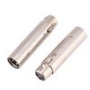 2Pcs 3 Pin XLR Male To Female Socket Audio Microphone Mic Extension Adapter Connector