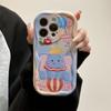 For Samsung Galaxy A05 A15 A35 A55 A04S A14 A24 A34 A54 A13 A33 A53 A32 A52 Magic Show Elephant Ear Holder Cartoon Phone Case