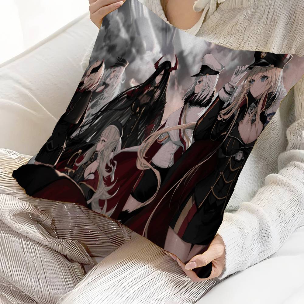 Anime Azur Lane Pillow Cushion Cover Pillowcase Living Room Sofa Home Decor
