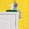 Easter Bunny Door Corner Decoration Farmhouse Rustic Colorful Egg Carrot Rabbit Ears