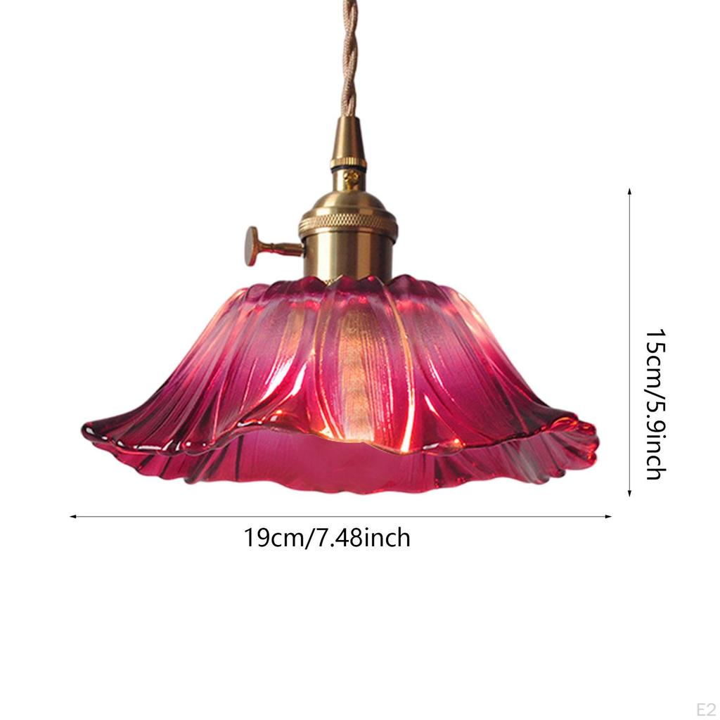 Flower Pendant ,Light Small Chandelier ,Stylish Sturdy LED Light, Glass Hanging Lamp,