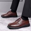 Модная легкая мужская обувь для ходьбы ручной работы, мужская повседневная спортивная обувь для мужчин, кожаная дышащая деловая обувь, мужская удобная обувь на плоской подошве