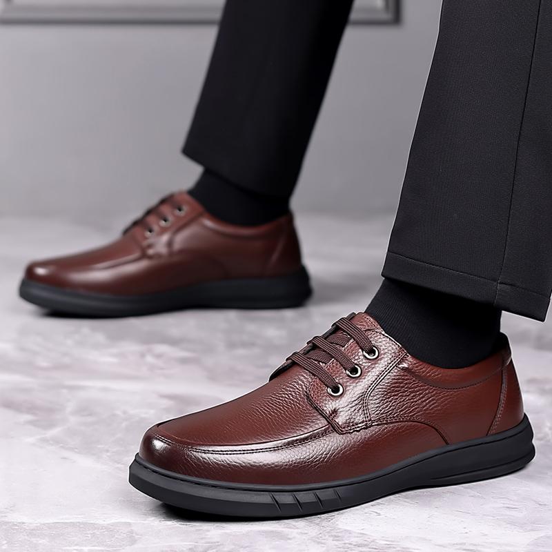Модная легкая мужская обувь для ходьбы ручной работы, мужская повседневная спортивная обувь для мужчин, кожаная дышащая деловая обувь, мужская удобная обувь на плоской подошве