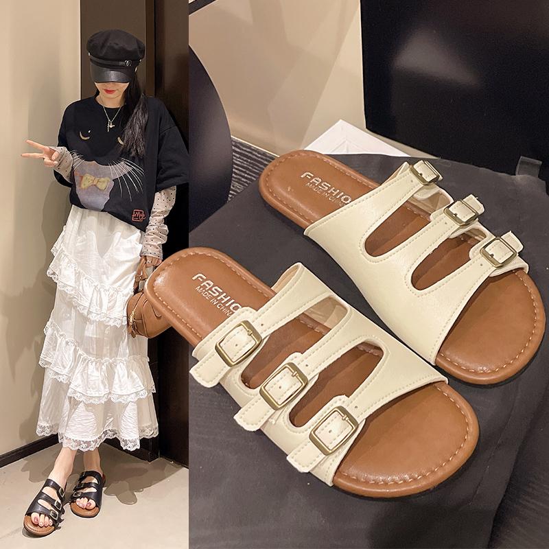 Fashion Women's Slippers Fashionable, Versatile, Casual and Comfortable, Thick-Soled Wear-Resistant Slippers for Home Shoes