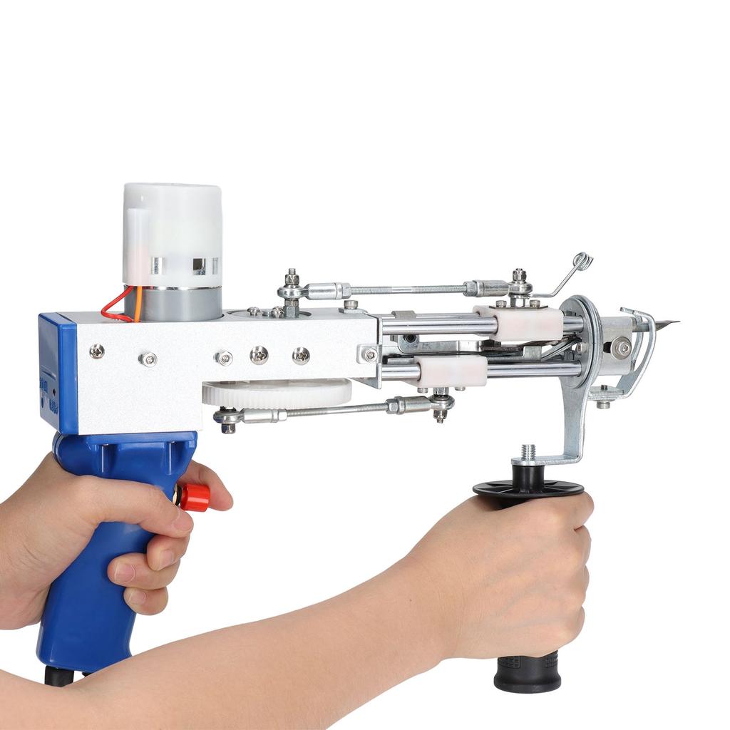 Тафтинговый пистолет с регулируемой ручкой на 360 градусов, тафтинговый пистолет с ножницами для ковровой ткани для самостоятельного изготовления ковров