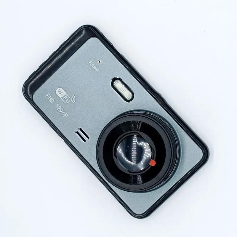 4-Inch HD Dual-Lens Touchscreen WiFi Car Dashcam
