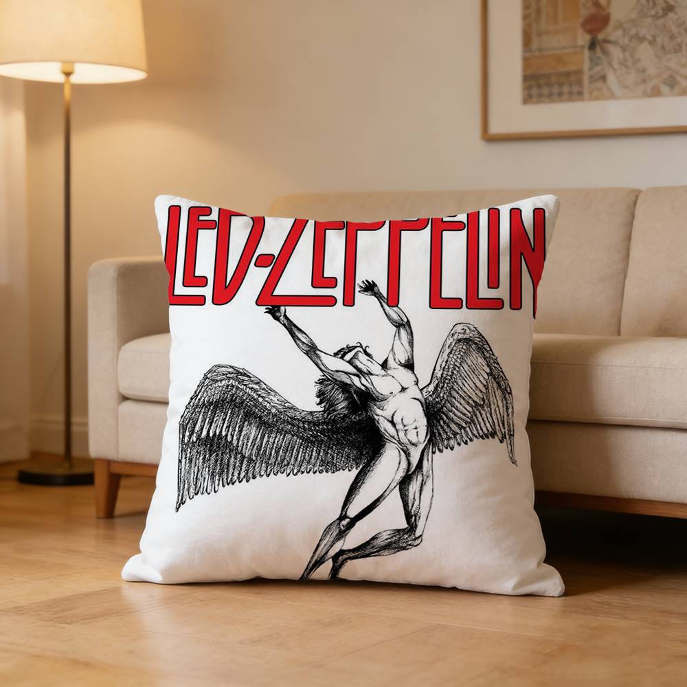 LLed ZZeppelinES Pillow Case Pattern Printed Pillowcase For Living Room Sofa Cushion Cover
