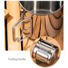Складная походная кружка с ручкой из нержавеющей стали для пива, кофе, чая, кружки для переноски молока, воды, для дома, походов, путешествий