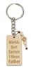 Funny Keychain Worlds Best Farter I Mean Father Wood Engraved Keychain Father's Day Novelty