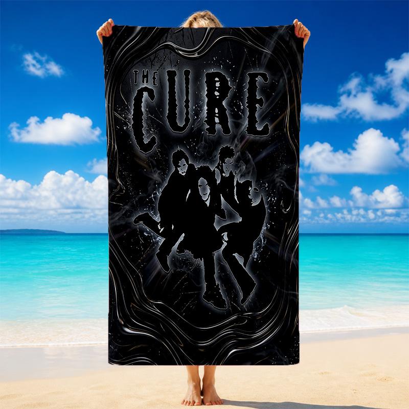 The Cure Print Microfiber Beach Towel Sand?Resistant Lightweight Towel For Swimming Outdoor Travel Use