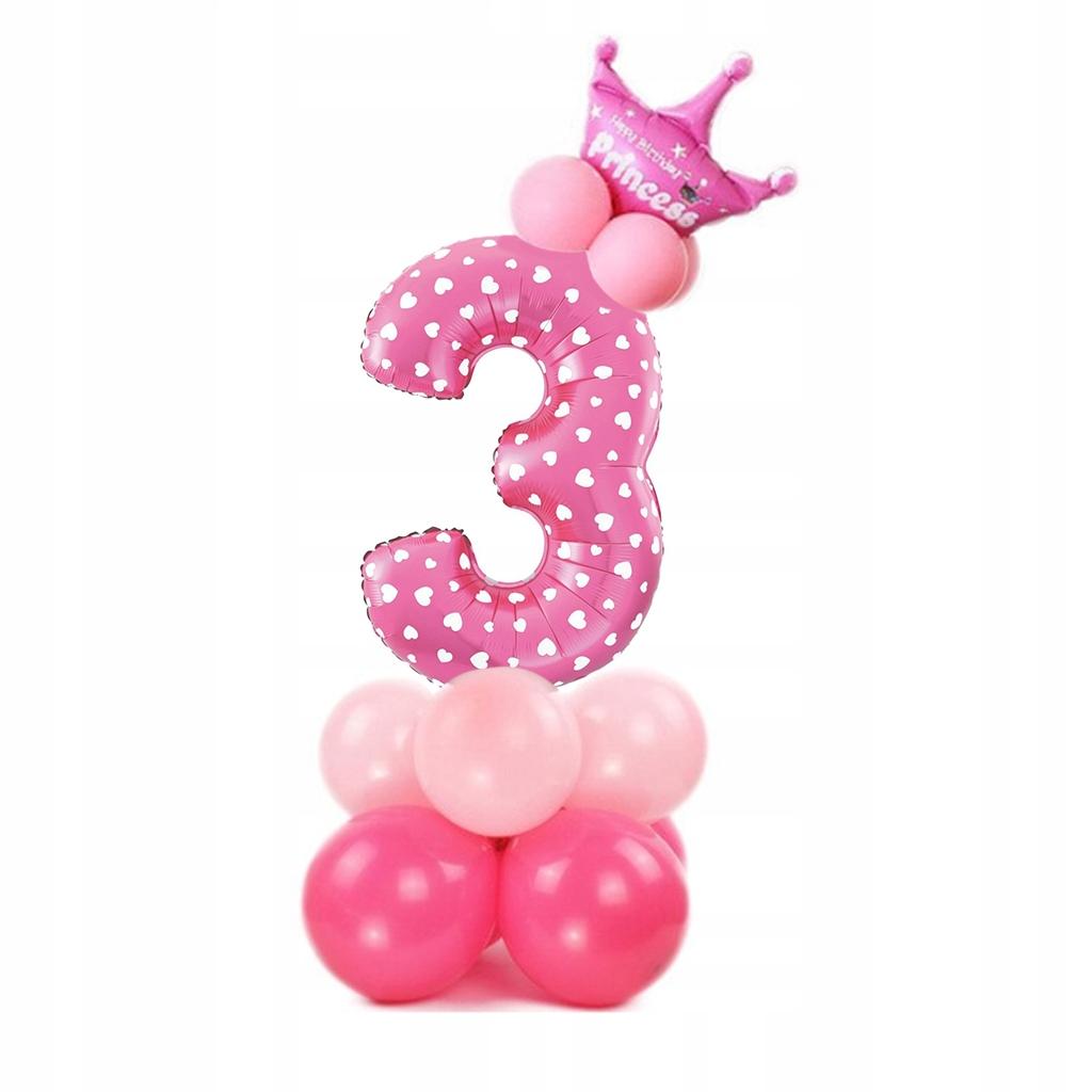 Set of Pink Balloons Number 3, 1 Set