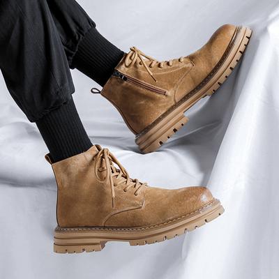 Средняя помощь Martin Boots Men's British Style Outdoor Boots Big Yellow Boots Tooling Men'S Shoes Men's Tide Boots 4510-R