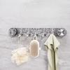 Rotating Suction Cup Hooks A Row of Hole-free Strong Load-bearing Hooks Household Coat Hooks Rows of Hooks Bathroom Rows of Sticky Hooks