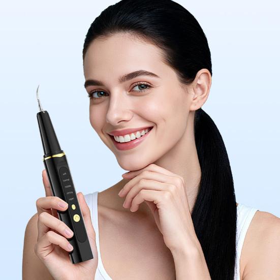 Удаление зубного налета с 1/4 сменными насадками Удаление зубного камня и налета Стоматологический инструмент Домашний Дорожный Перезаряжаемый Ультразвуковой Электрический Очиститель Зубов