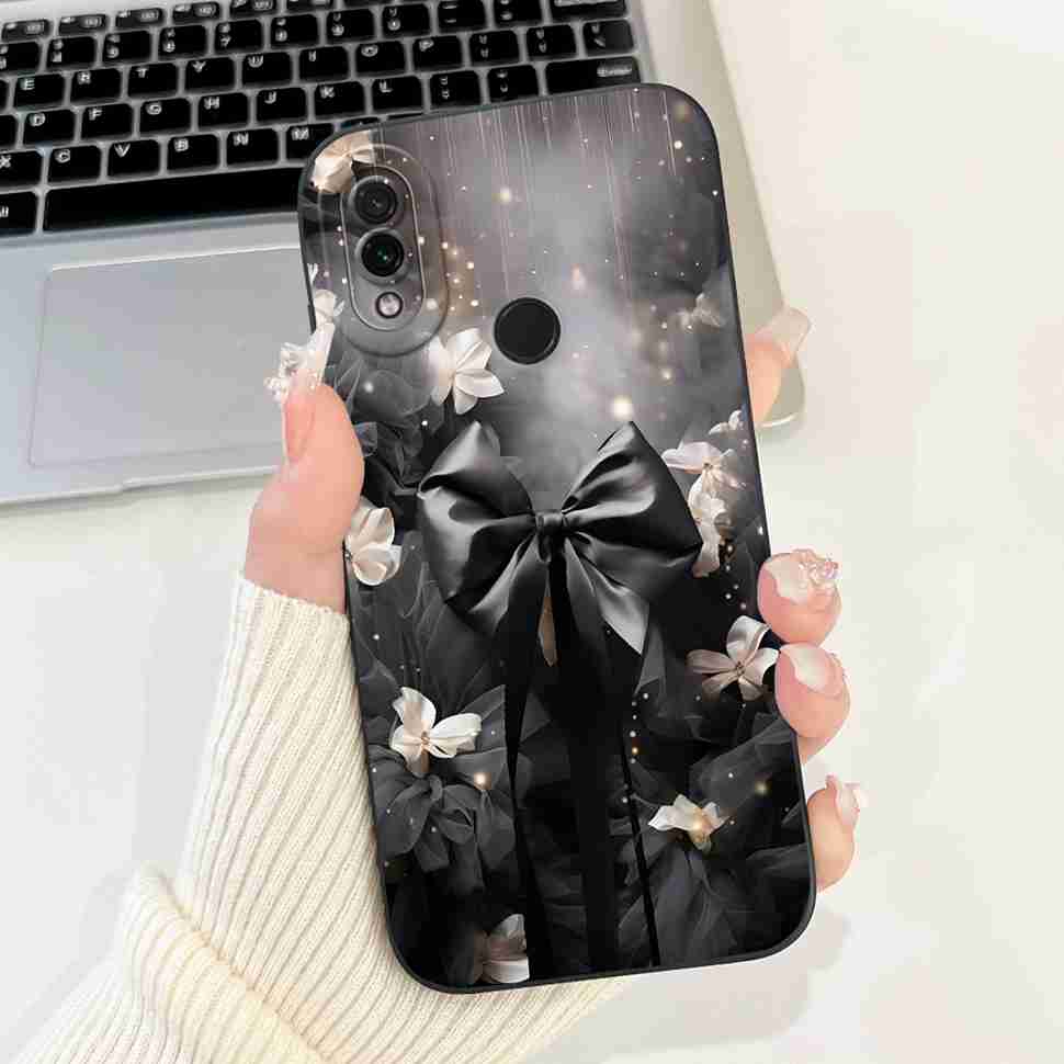 For Xiaomi Redmi Note 7 6.3" Casing Cute Cartoon Shockproof Back Cover For Redmi Note 7 note7 Flower Soft Silicone Phone Cases