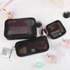 New Mesh Transparent Cosmetic Bags Small Large Clear Black Makeup Bag Portable Travel Toiletry Organizer Lipstick Storage Pouch