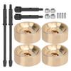 Durable Brass Counterweight Widened Axle Set for Axial SCX24 90081 124 RC Car Parts