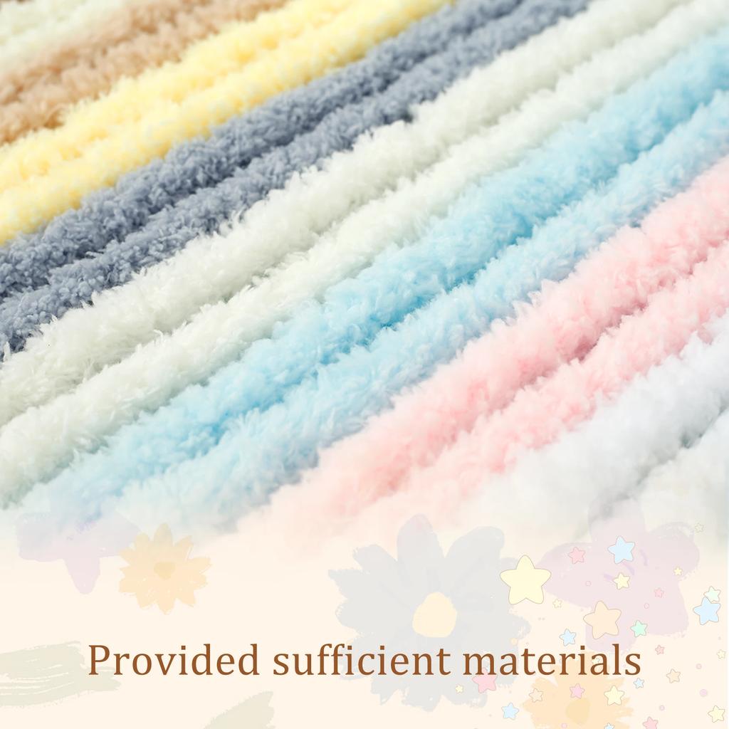 10 шт. ершиков для трубок толщиной 39,37 дюйма, мягкие ершики для трубок из синели, ершики для трубок, принадлежности для рукоделия, гибкая трубка