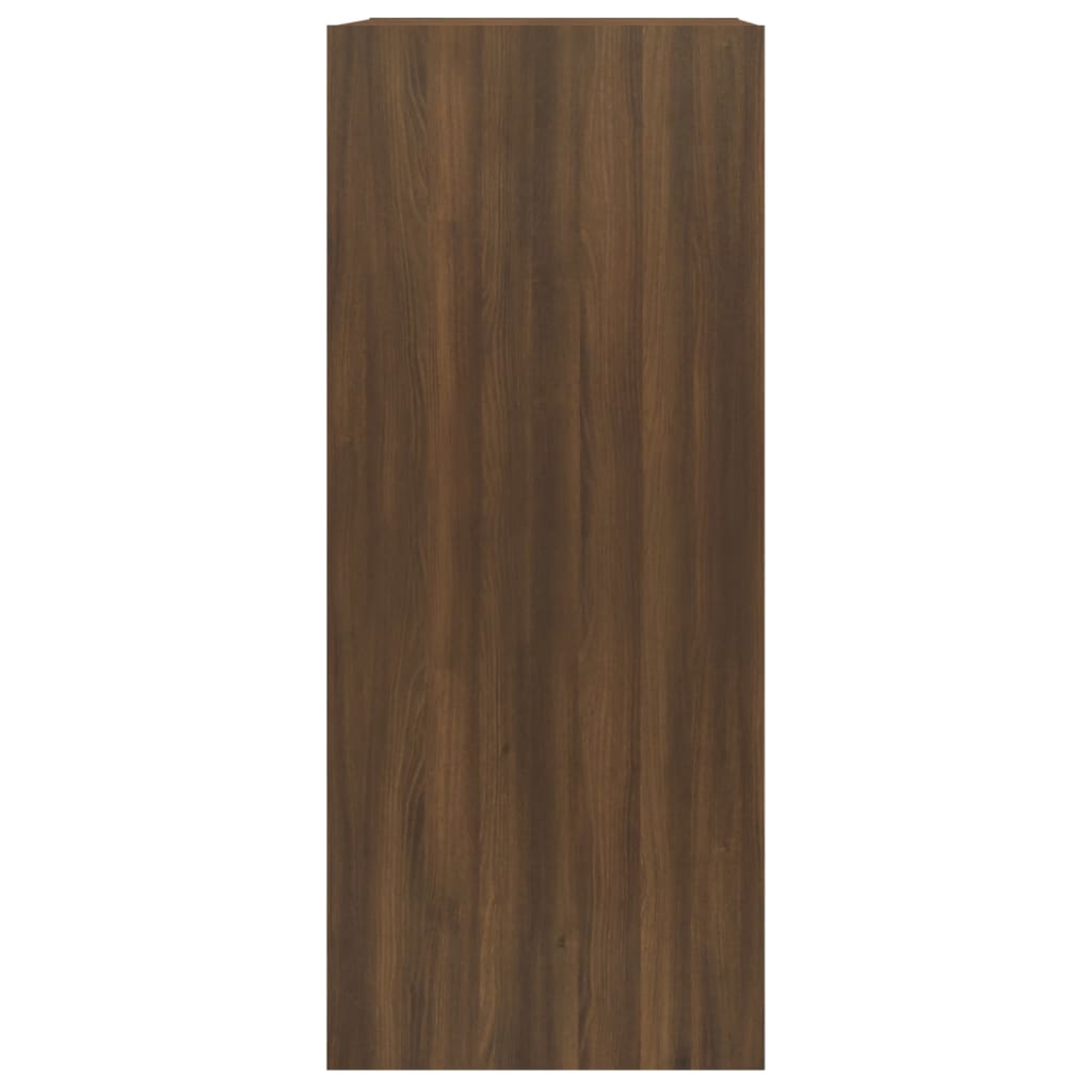 Bookshelf Room Divider Brown Oak Effect 40 x 30 x 72 cm