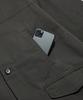 ESPIONAGE Washed Cotton Car Coat Dark Gray