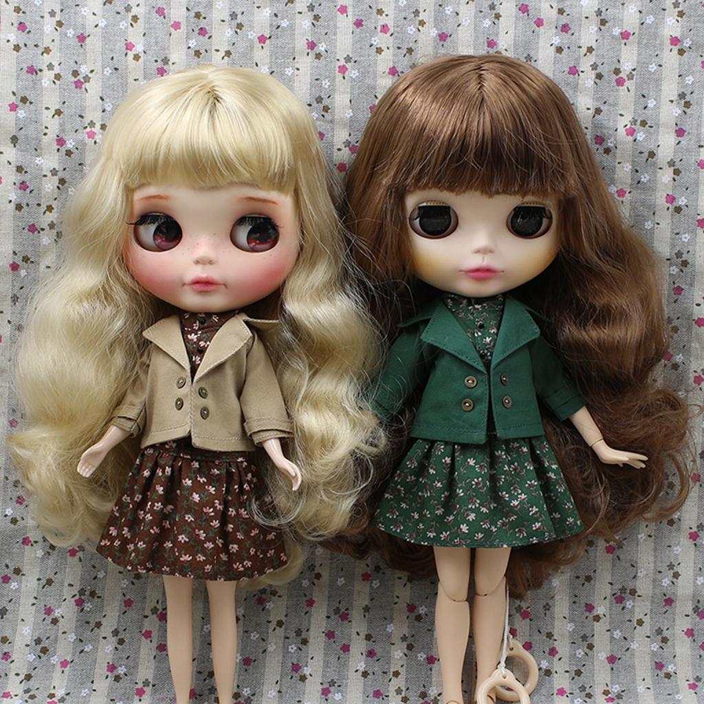 Милое/Повседневное платье для кукол, комплект одежды для кукол Blythe 12 дюймов, Аксессуары для изготовления и ремонта