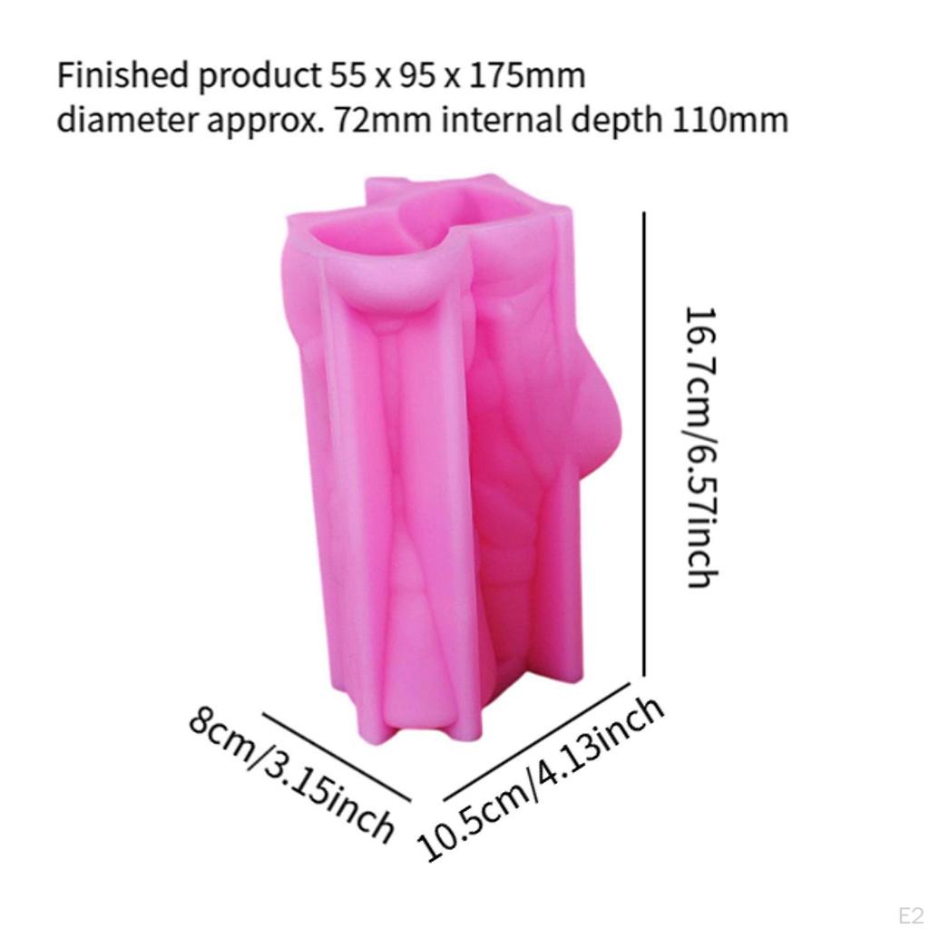 Ваза для цветов силиконовая модель украшения эпоксидная смола литье горшок для начинающих уникальная ручная работа