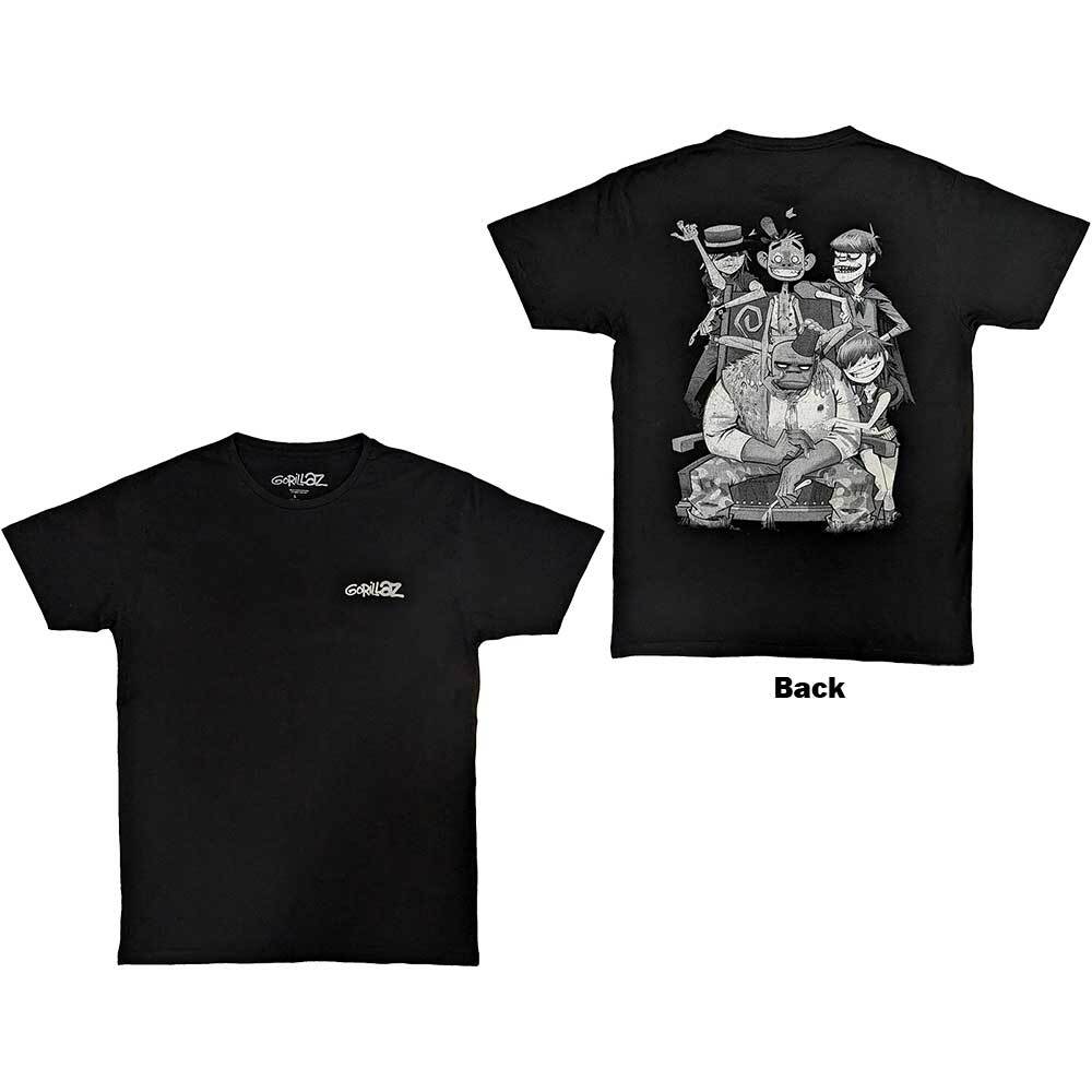 Gorillaz Pocket SprayGeorge Group T-Shirt Black New Unisex T-Shirt