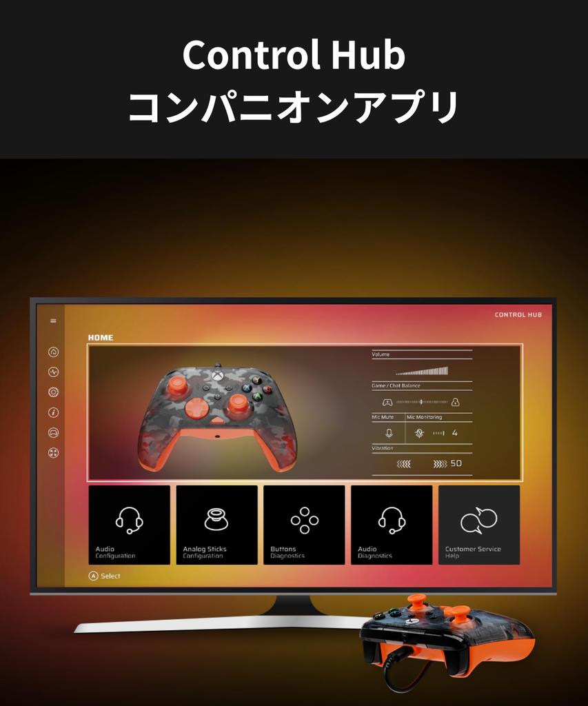 TURTLE BEACH Rematch Core Ghost Camo Black Orange Wired USB Officially Licensed by Compatible with PC and Xbox Series Chat Mic Ergonomic Design