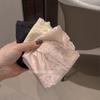 Женские летние чисто сексуальные кружевные атласные хлопковые 10A антибактериальные треугольные трусы-слипы с ластовицей