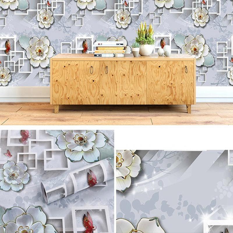10 м/20 м геометрические ретро водонепроницаемые утолщенные самоклеящиеся обои спальня декор для гостиной DIY декоративная пленка наклейка для ремонта