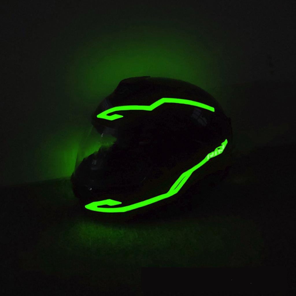 Motorcycle LED Night Riding Signal Helmet EL Cold Light 4Mode Led Bike Helmet Light Strip Decoration Kit Bar Accessories