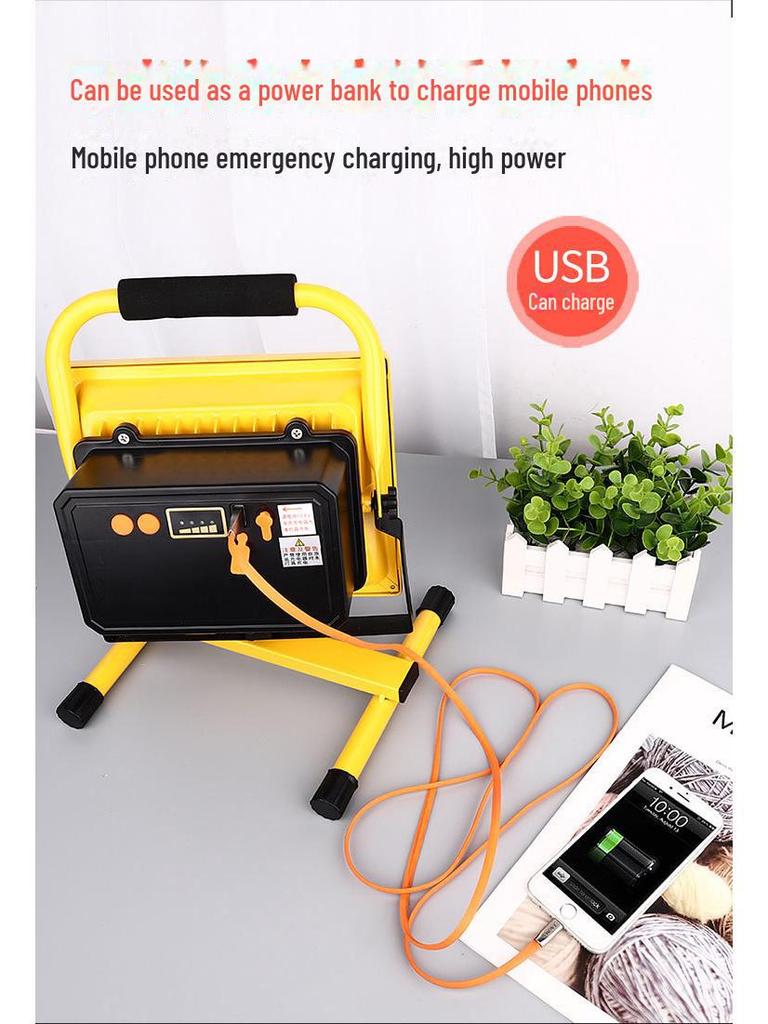 Portable Super Bright LED Rechargeable Floodlight for Home, Outdoor, and Camping