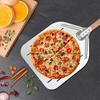 Hollow Pizza Peel Long Handle Pizza Shovel Large Surface Stainless Steel 12-inch Pizza
