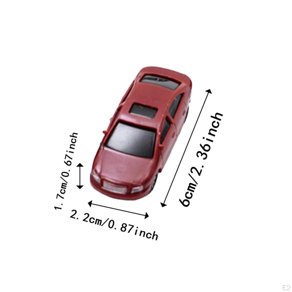 10 шт. литые модели автомобилей диорама декоративные реалистичные легкие миниатюрные транспортные средства масштаба 1/75