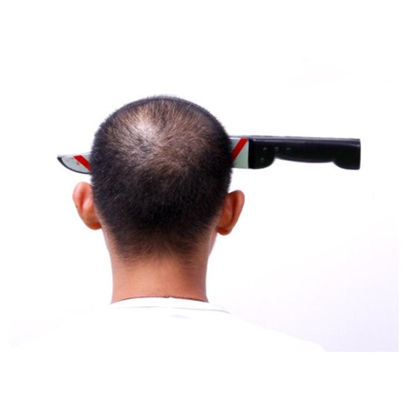 Поддельный Топор Пила Нож Страшный Хэллоуин Ободок Обманчивый Реквизит Декор для Вечеринки Ужасов