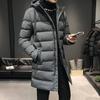 Male Winter Warm Long Outwear Hooded Thicken Mid-length Hooded Men Warm Coat Winter Puffer Jacket Fashion Parka Overcoat