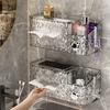 Clear Shower Caddy Tissue Box Holder Large Capacity Smooth Texture Paper