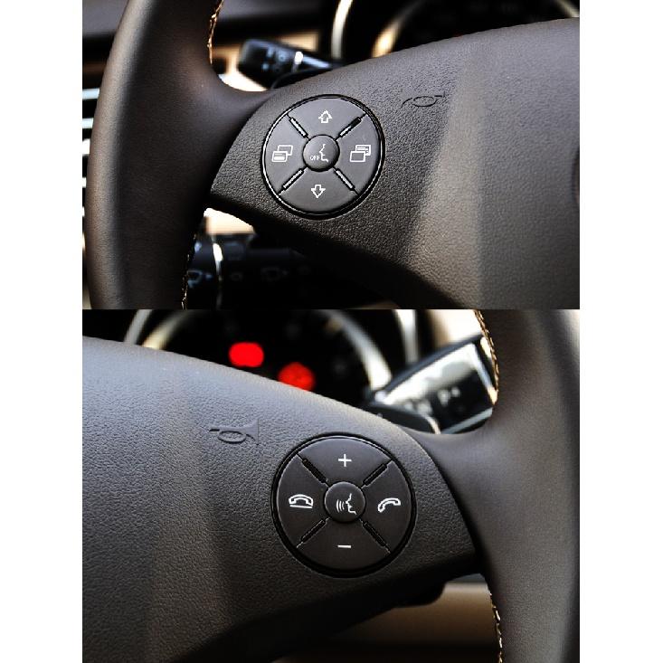Black Car Steering Wheel Model Button Sticker Cover For Mercedes Benz R 2009-2017/ ML GL 2010-2011/ CLS 2008-2009 /SLK