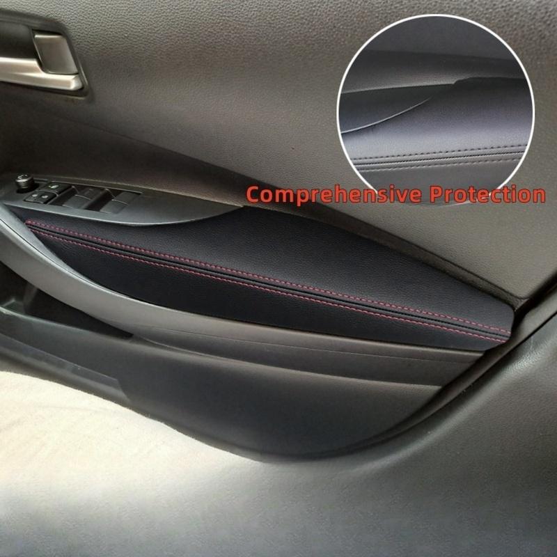 ONLY 4-дверный кожаный чехол на подлокотник двери для VW Golf 4 MK4 Bora Jetta 1999-2005 автомобильный подлокотник двери аксессуары для кожи