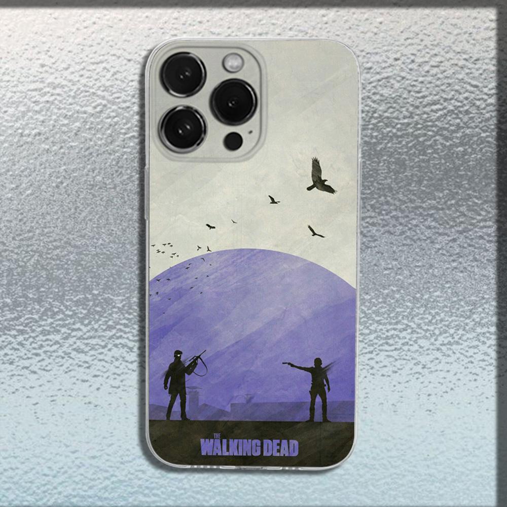 TWD T-The Walking Dead Phone Case For iPhone 16,15,14,13,12,11 Plus,Pro,Max,XR,XS,X,Plus,SE,Mini Transparent Soft Cover