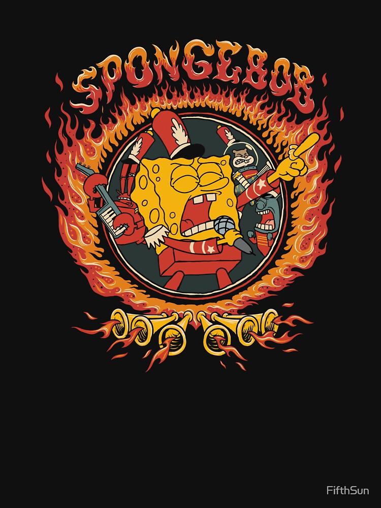 SpongeBob SquarePants SpongeBob SquarePants Fiery Band Poster Classic T-Shirt