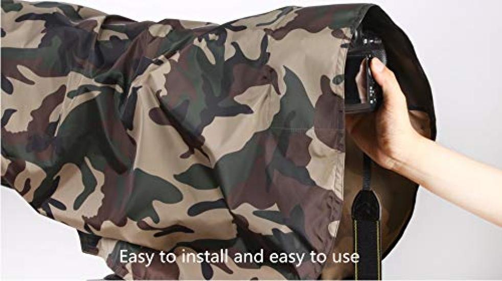 ROLANPRO Маленький Совместимый с Sony G 300 мм 400 мм и 200 мм Водонепроницаемый Дождевик, 200-600 мм F5.6-6.3 OSS, f/2.8, f/4, f/2 Объективы. #АрмейскийЗеленый