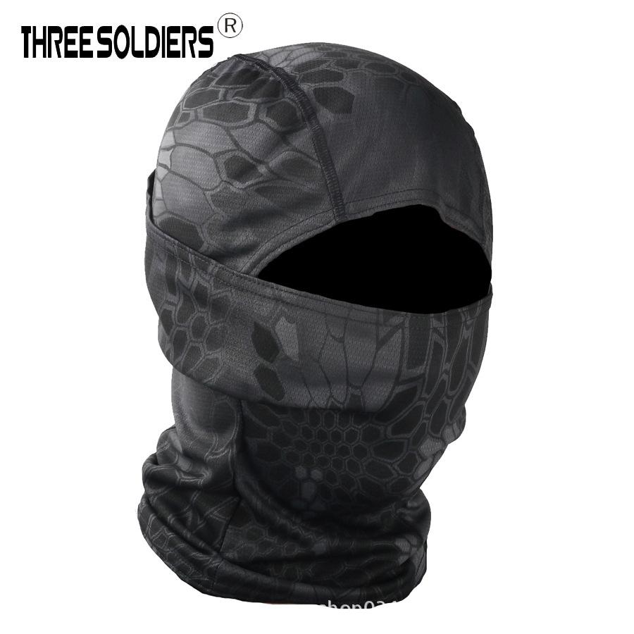 Python Camouflage Tactical Cycling Balaclava - Sandproof Single-Hole Face Mask
